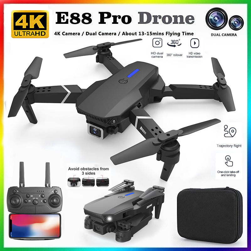 Drone Surveying - 2026 BARU E88 Drone Profesional HD
