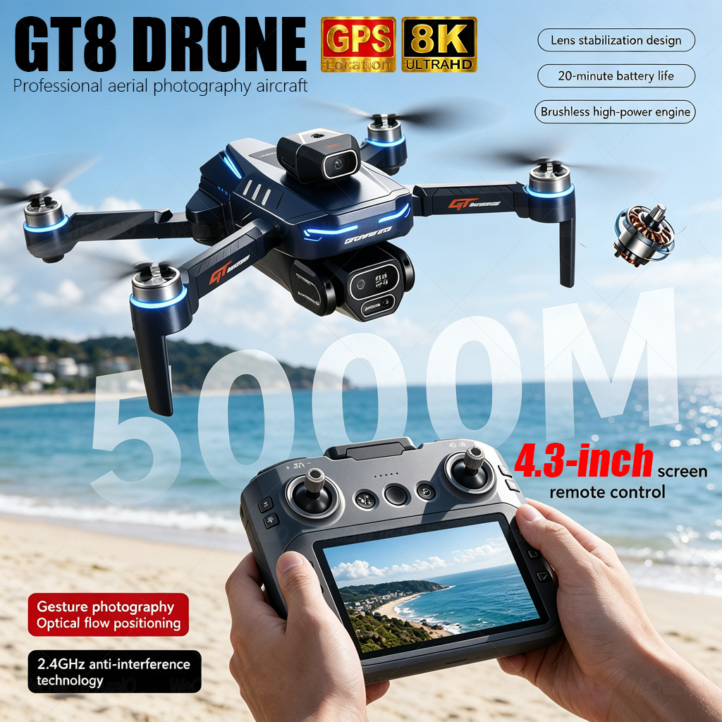 Drone Surveying - Drone RC GT8 HD BARU 4K