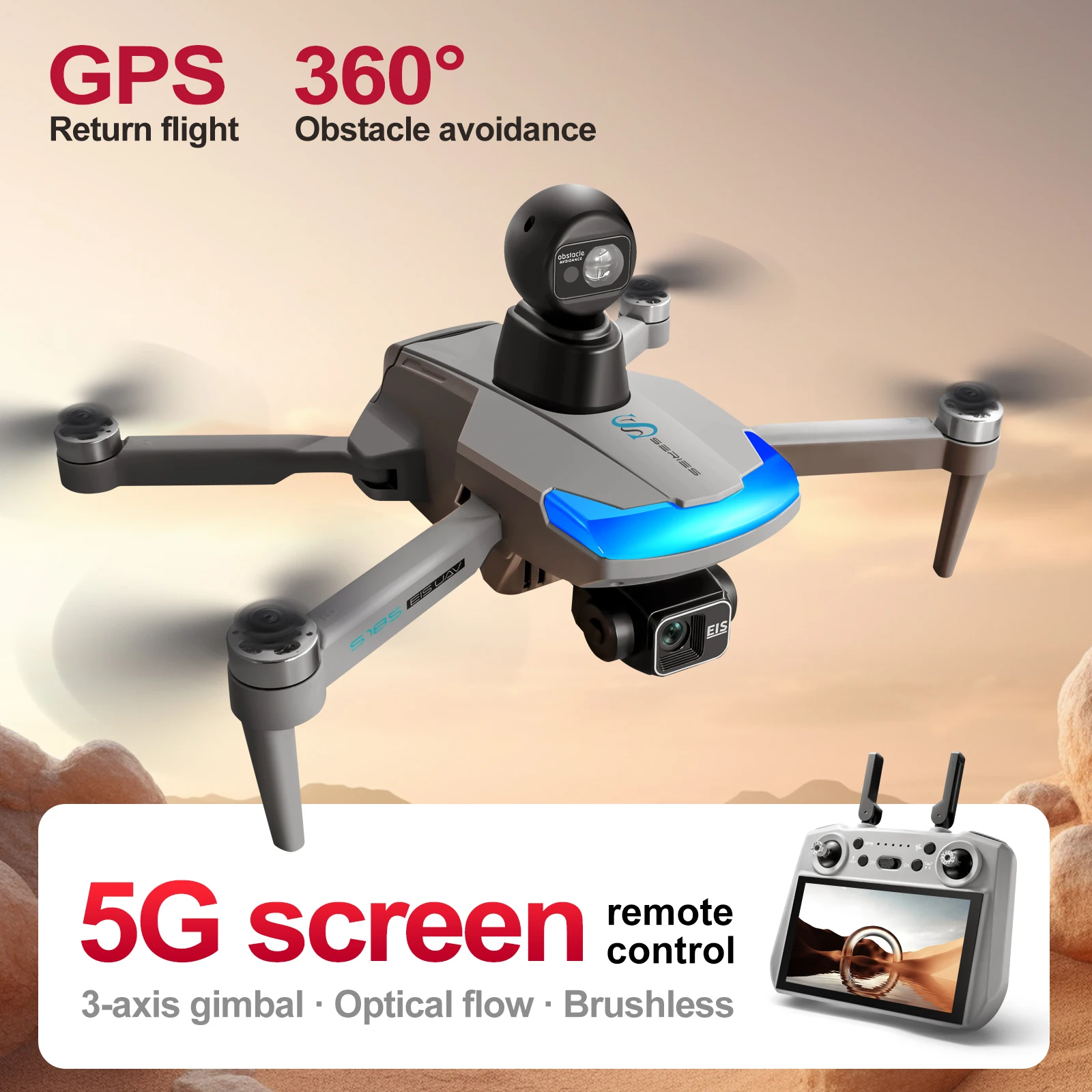 S185 Drone Profesional 2.7K HD - Drone Surveying ulasan dan harga
