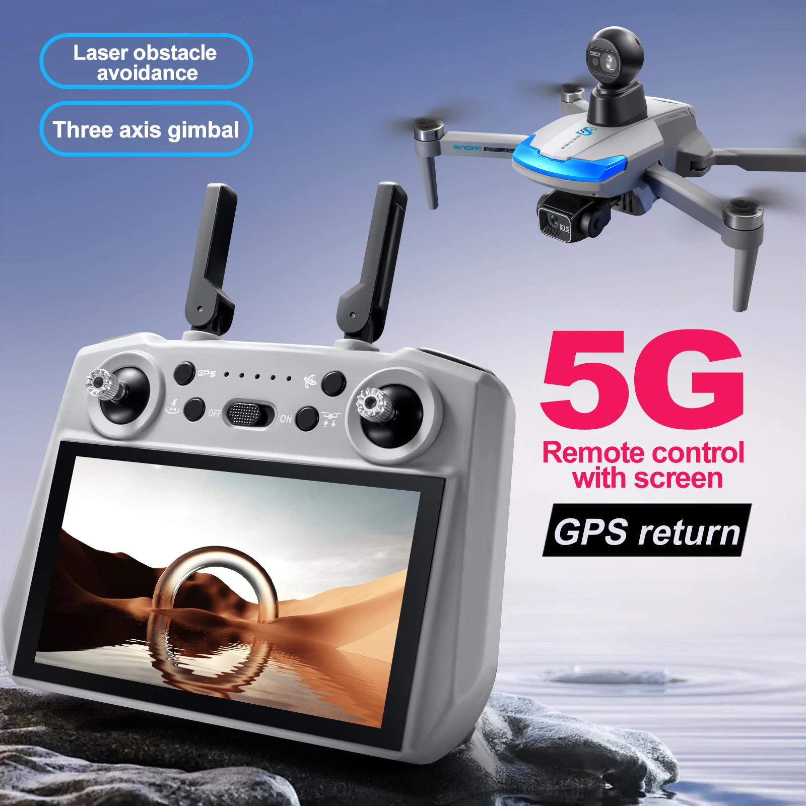 S185 Drone Profesional 2.7K HD - Drone Surveying ulasan dan harga