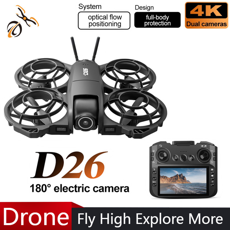 Drone D26 4K Aerial HD 180 °   - Drone Aerial Photography ulasan dan harga
